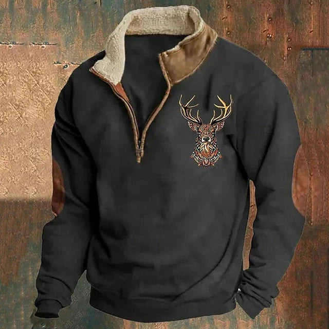 Lukas | Stijlvolle quarter-zip trui